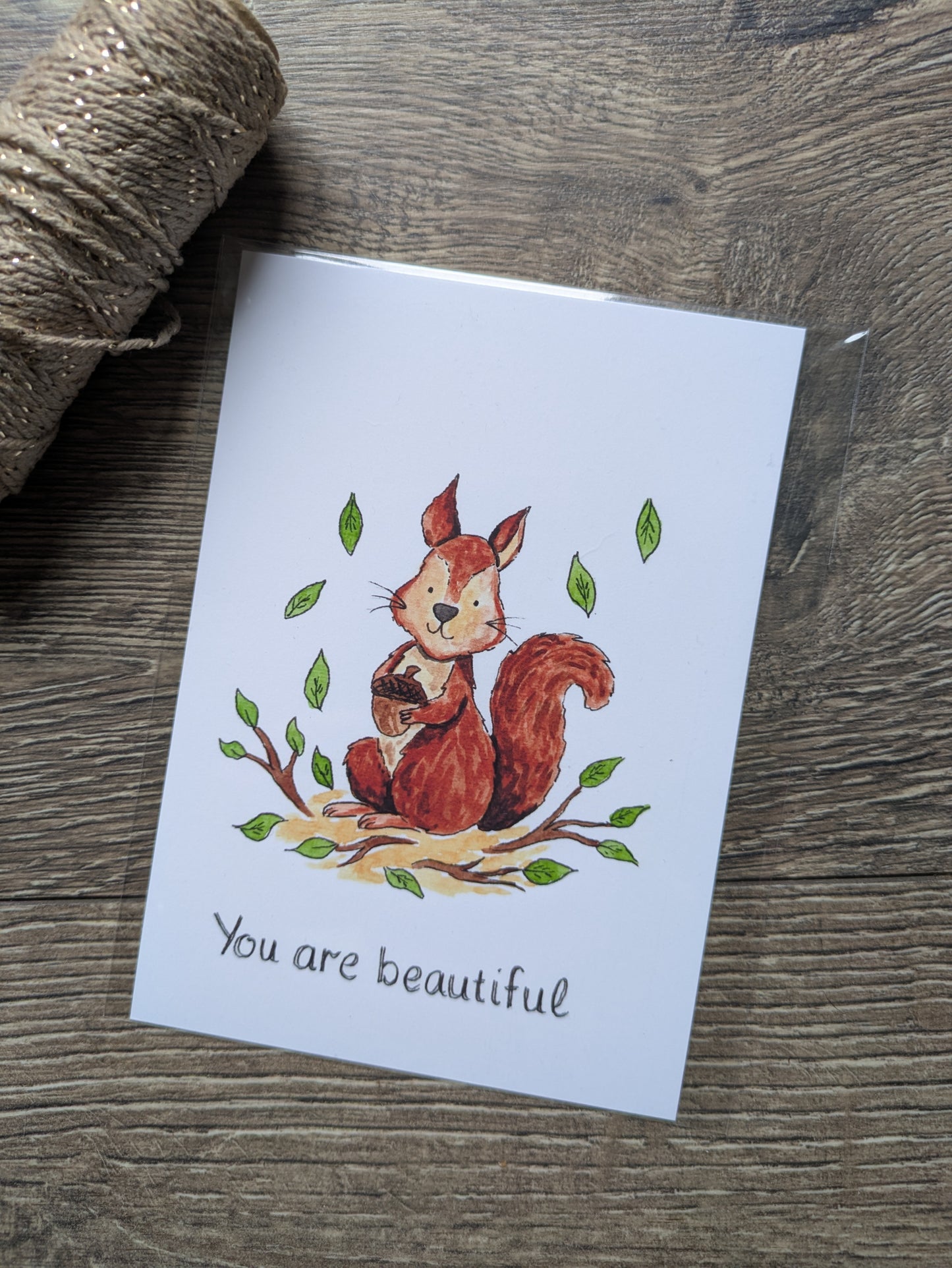 Affirmation Card, You are Beautiful