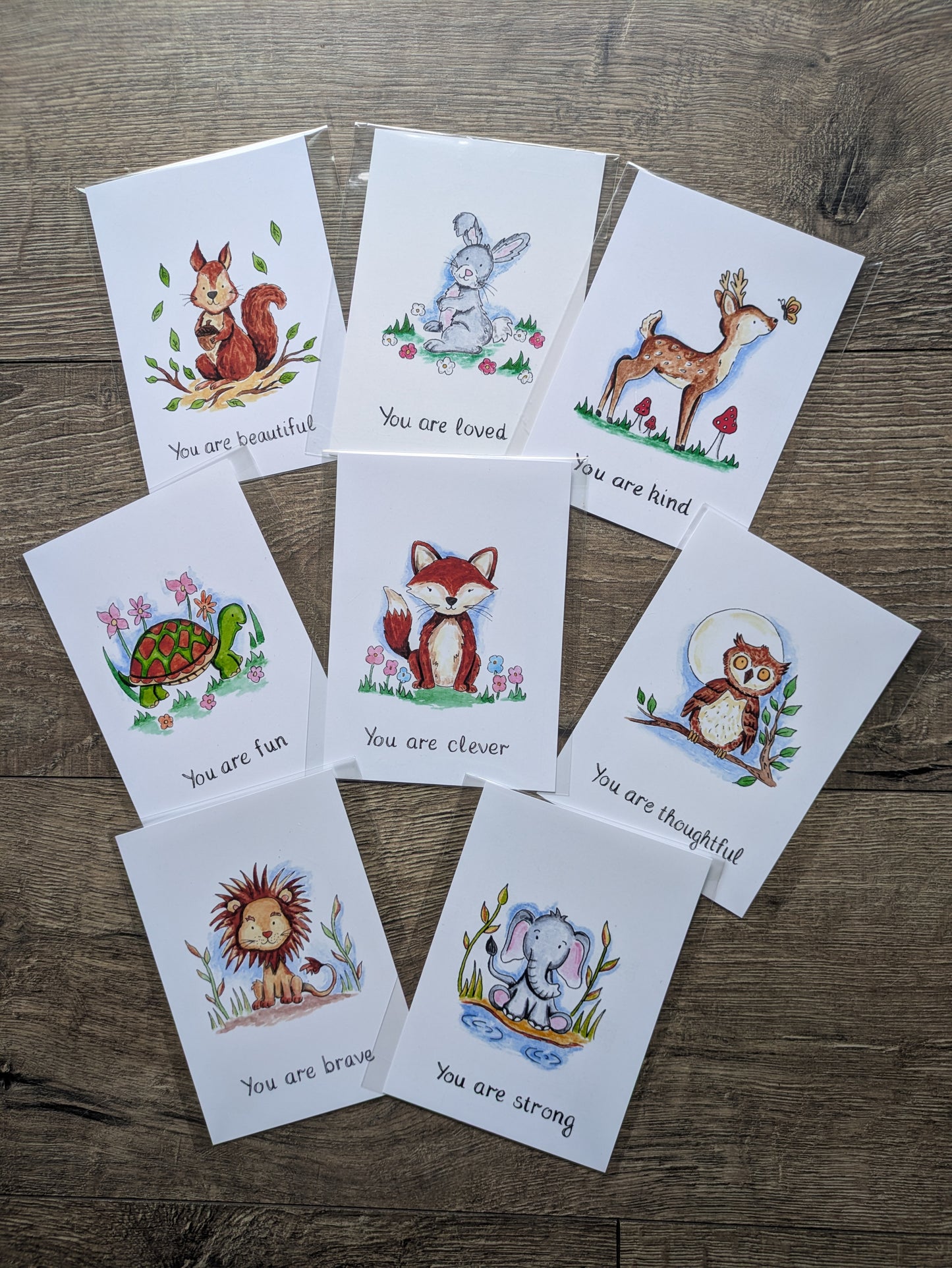 Affirmation Cards, Bundle of 8 designs