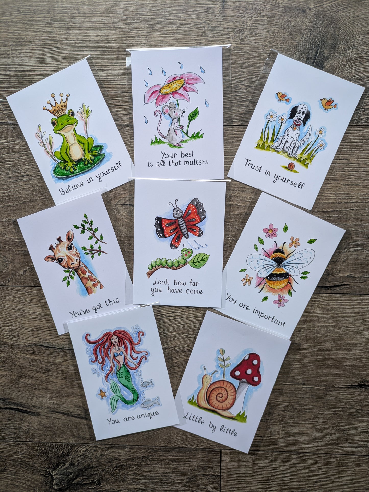 Affirmation Cards (Collection 2), Bundle of 8 designs