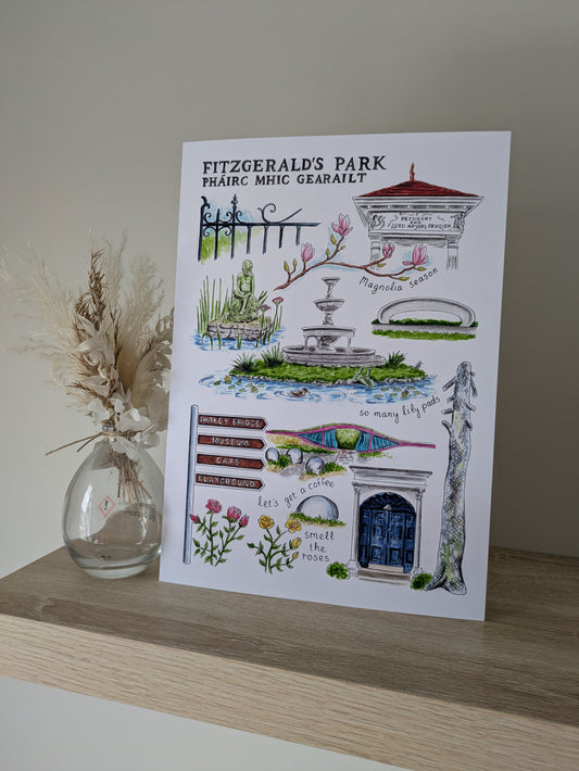 A4/A5 Art print, Fitzgerald's Park