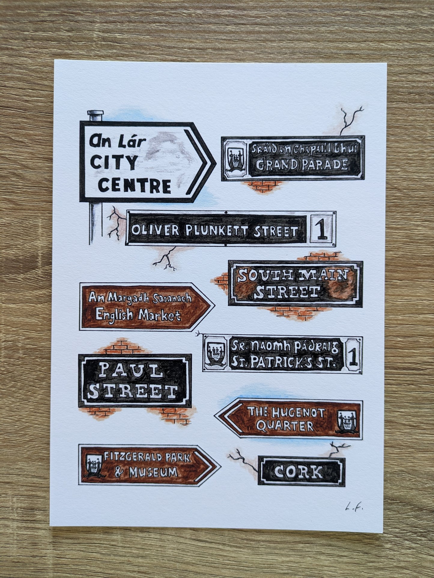 Print, Cork Street Signs