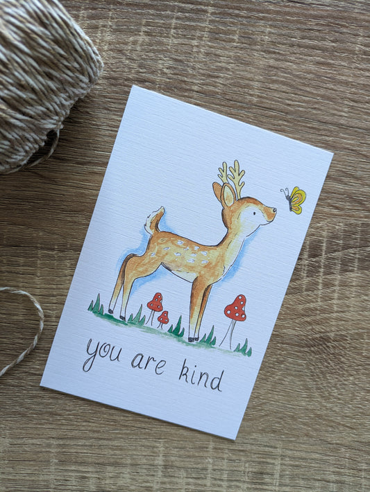 Affirmation Card, You are Kind