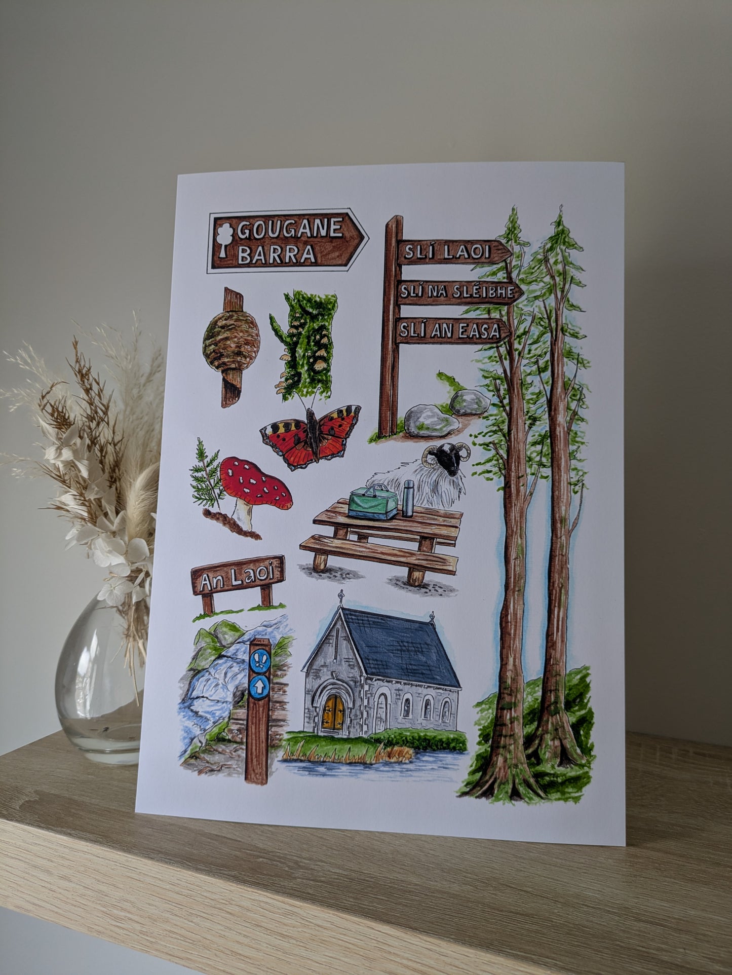A4/A5 Art print, Gougane Barra